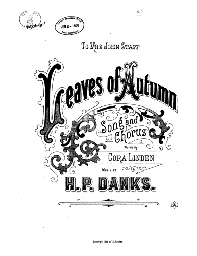 Danks - Leaves of Autumn - Score
