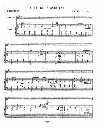 Ciardi - Fiori Rossiniani - Score