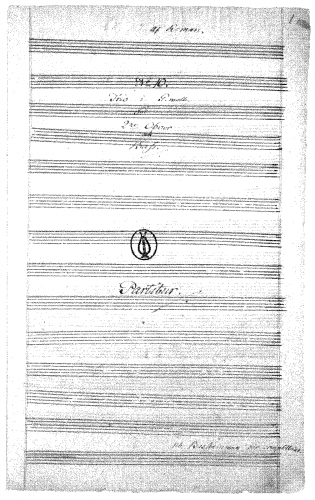 Roman - Trio Sonata in G minor - Scores and Parts - Score