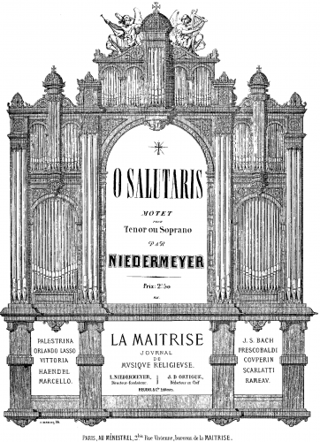 Niedermeyer - O salutaris in G minor - Score
