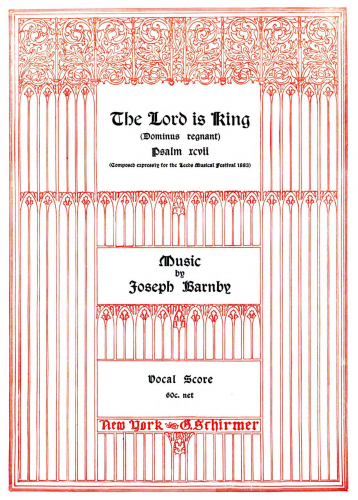 Barnby - The Lord is King - Vocal Score - Score