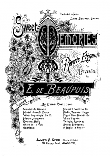 Beaupuis - Sweet Memories - Score