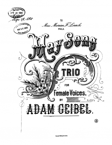Geibel - May Song - Score