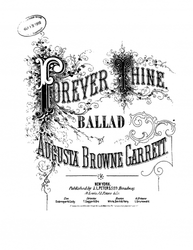 Browne - Forever Thine - Score