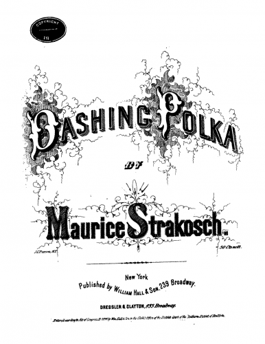 Strakosch - The Dashing Polka - Piano Score - Score