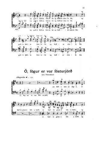 Sveinbjörnsson - Ísland - Score