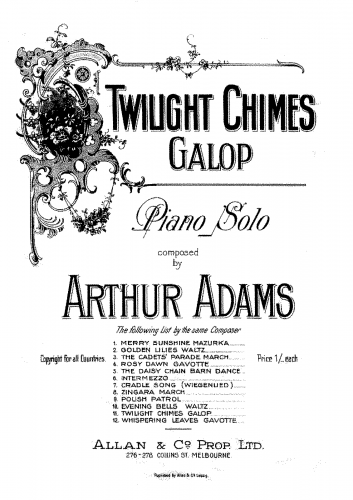 Adams - Galop - Score