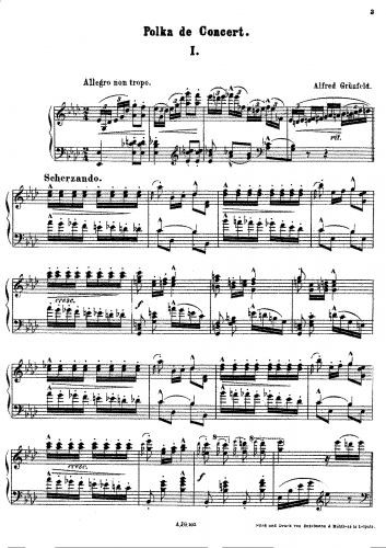 Grünfeld - 5 Polkas de Concert - Score