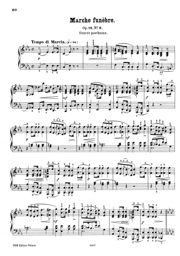 Chopin - Marche funèbre - Piano Score - Score