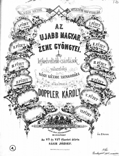 Doppler - Az ujabb magyar zene gyöngyei - Volumes 3, 4 For Flute or Violin and Piano