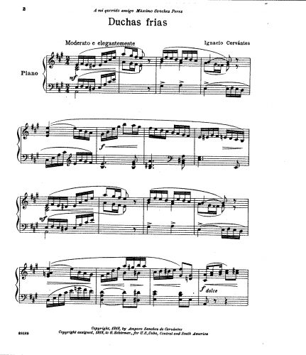 Cervantes - 3 Danzones - Score