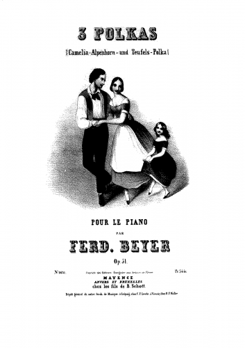 Beyer - 3 Polkas - Piano Score - Score