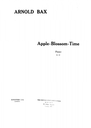 Bax - Apple-Blossom-Time - Score