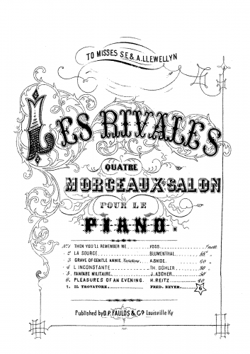 Beyer - Morceau de Salon, Il Trovatore - Score