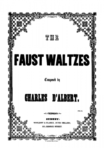 Albert - Faust Valse Diabolique - Score