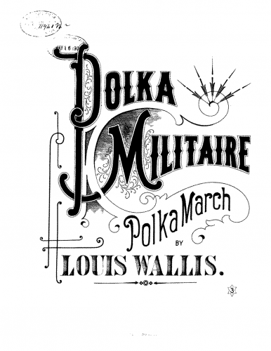 Wallis - Polka militare - Piano Score - Score