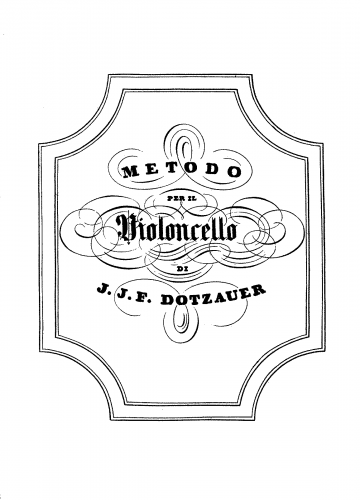 Dotzauer - Metodo per Violoncello - Score