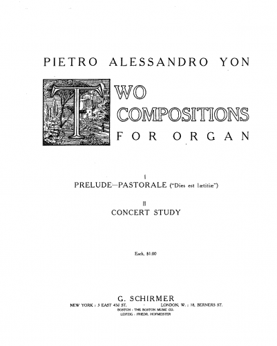 Yon - Concert study - Score