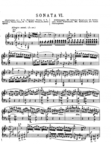 Mozart - Piano Sonata No. 2 - Score