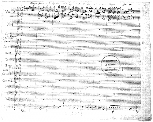 Fago - Magnificat in G minor - Score