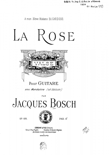 Bosch - La Rose - Score