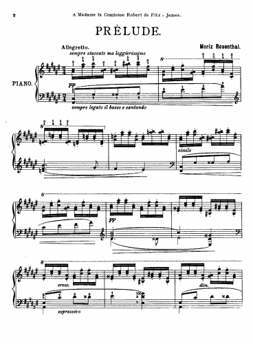 Rosenthal - Prelude - Score
