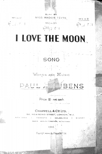 Rubens - I Love the Moon - Score