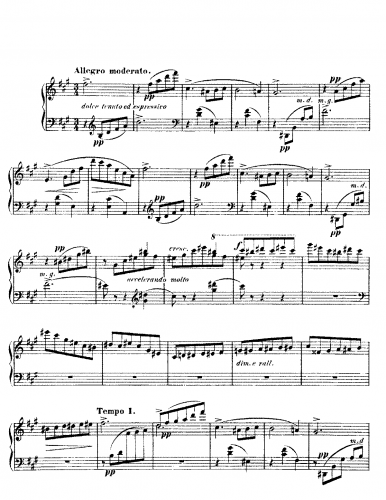 Fauré - Valse Caprice No. 1 in A, Op. 30 - Score