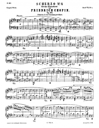 Chopin - Scherzo No. 4 - Piano Score - Score