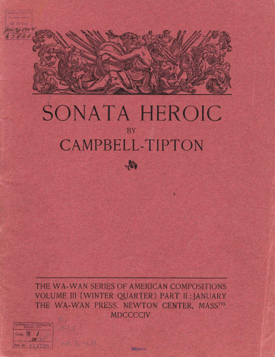 Campbell-Tipton - Sonata Heroic - Piano Score - Score