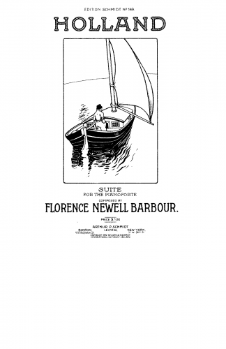 Barbour - Holland Suite for Piano - Score