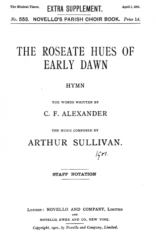 Sullivan - The Roseate Hues of Early Dawn - Complete Hymn
