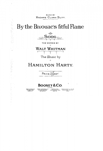 Harty - By the bivonacs fitful flame - Score