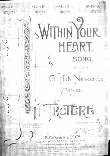 Trotere - Within Your Heart - Score