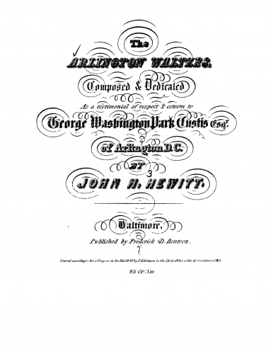 Hewitt - The Arlington Waltzes - Score