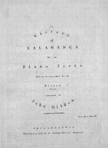 Gildon - The Victory of Salamanca - Piano