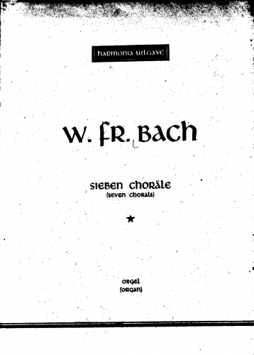 Bach - Choral Preludes - Organ Scores - Score