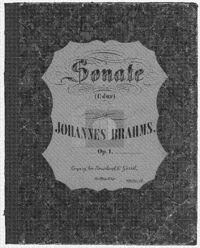 Brahms - Piano Sonata No. 1 - Score