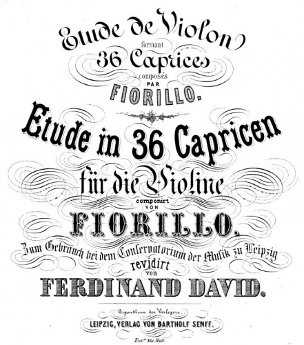 Fiorillo -  - Violin part