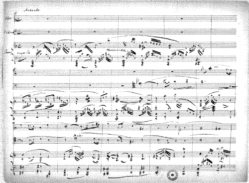 Bendix - Andante for Oboe, Violoncello and Piano - Score