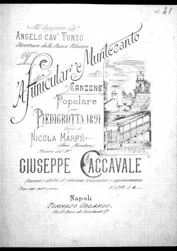 Caccavale - 'A funicular"e Muntesanto - Score