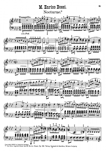 Bossi - Album pour la jeunesse - Score