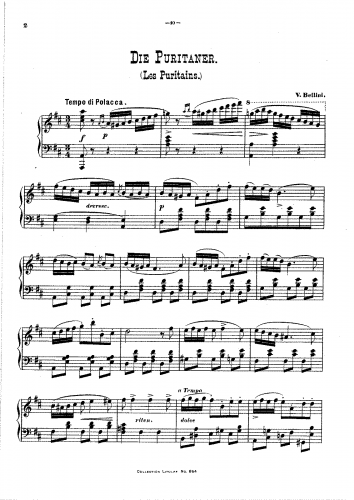 Bellini - I puritani - Selections For Piano solo (Vilbac) - Fantasia