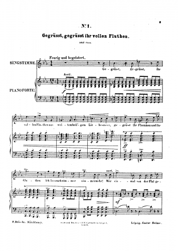 Draeseke - Märzblumen, Op. 2i - Score
