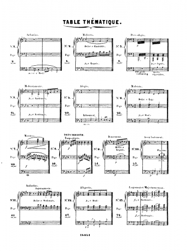 Alkan - 13 Prières - Scores - Score