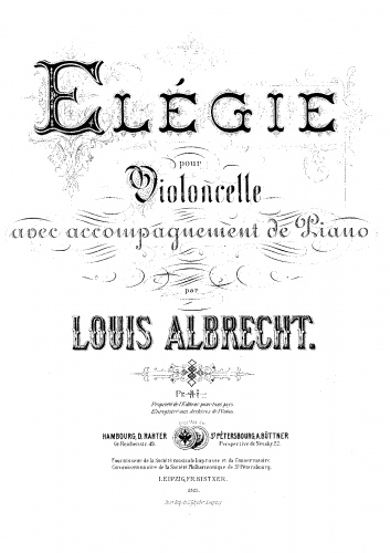 Albrecht - Elegy - Score and Part