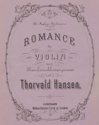 Hansen - Romance - For Violin and Piano
