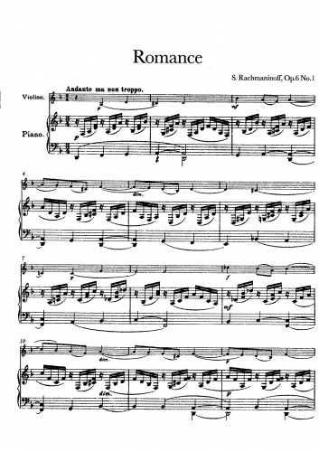 Rachmaninoff - 2 Morceaux de salon