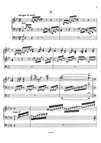 Brahms - Prelude and Fugue - Score