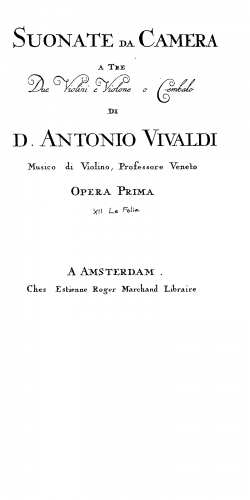 Vivaldi - Trio Sonata in D minor, RV 63